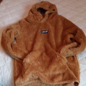Levi's Kids Brown Fuzzy Hoodie
